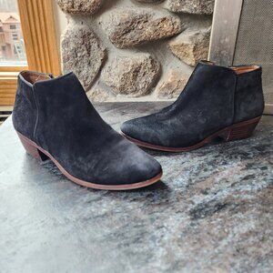 Sam Edelman Black Suede Petty Ankle Bootie Size 8M